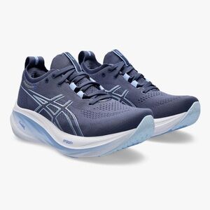 Women ASICS Gel Nimbus 26 'Thunder Blue Sapphire' gel running sneaker size 7.5